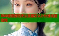 哔咔漫画密码无法重置怎么办快速找回指南